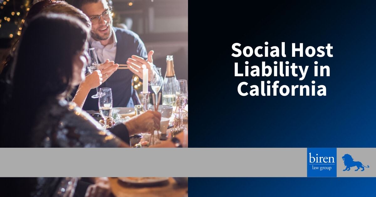 Social Host Liability In California