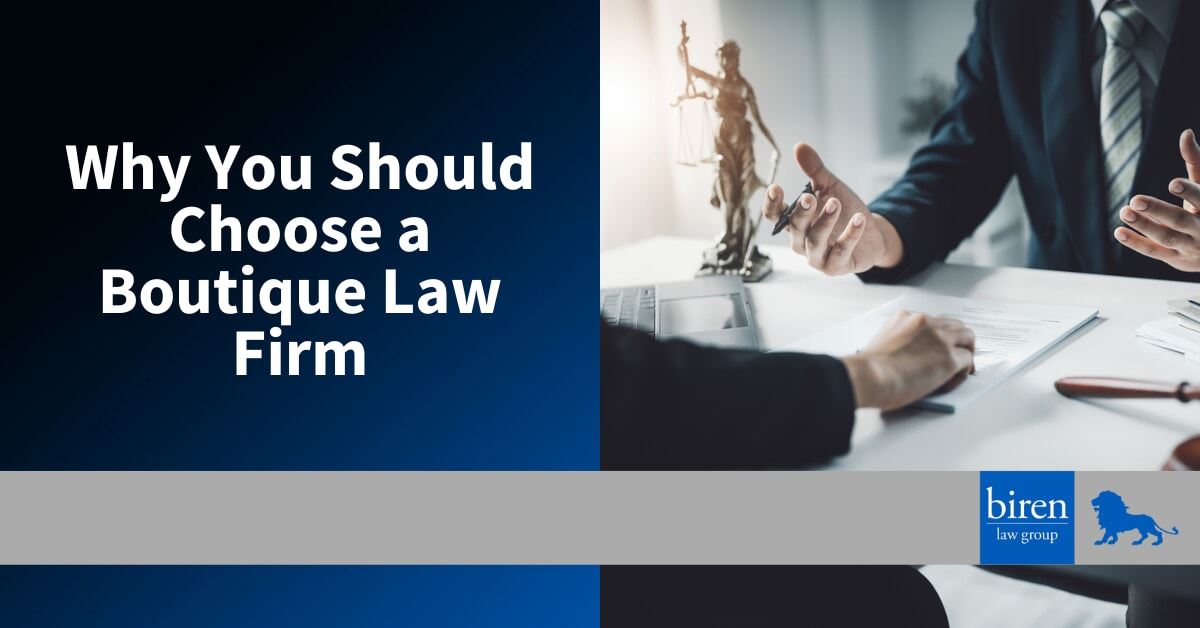 Why You Should Choose a Boutique Law Firm