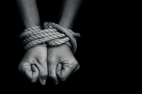 Hands Tied With Rope