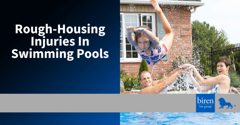 Parents throw kid in pool.