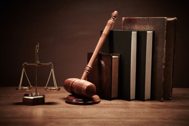 Gavel Scales and Law Books