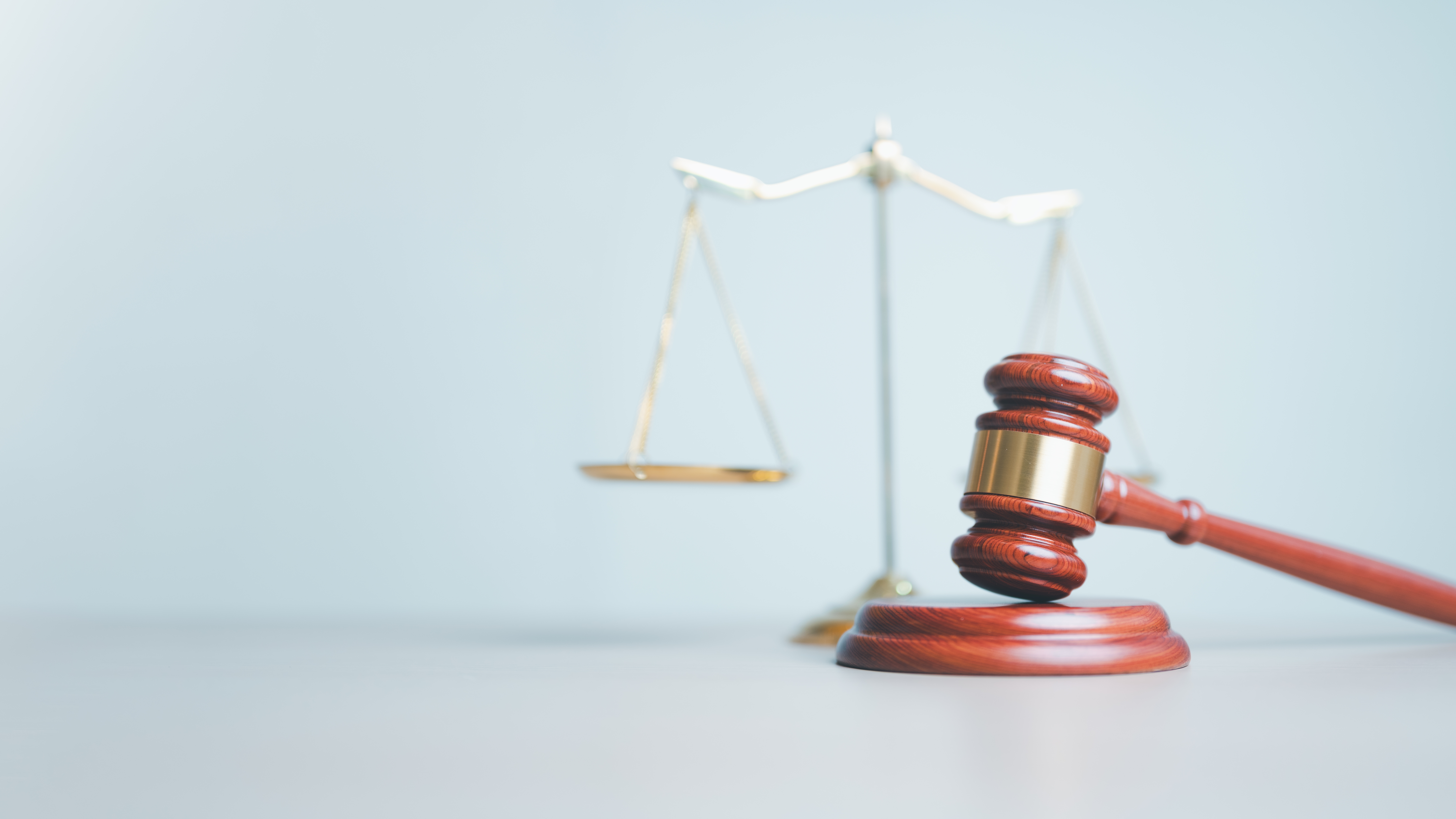 Judge’s gavel and scales of justice
