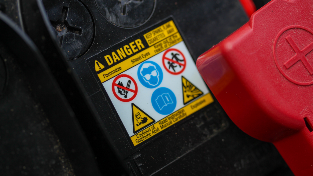 Safety warning label